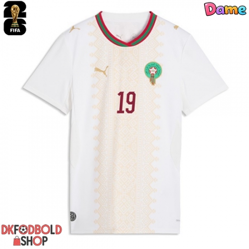 Marokko Youssef En-Nesyri #19 Udebanetrøje Dame VM 2026 Kort ærmer